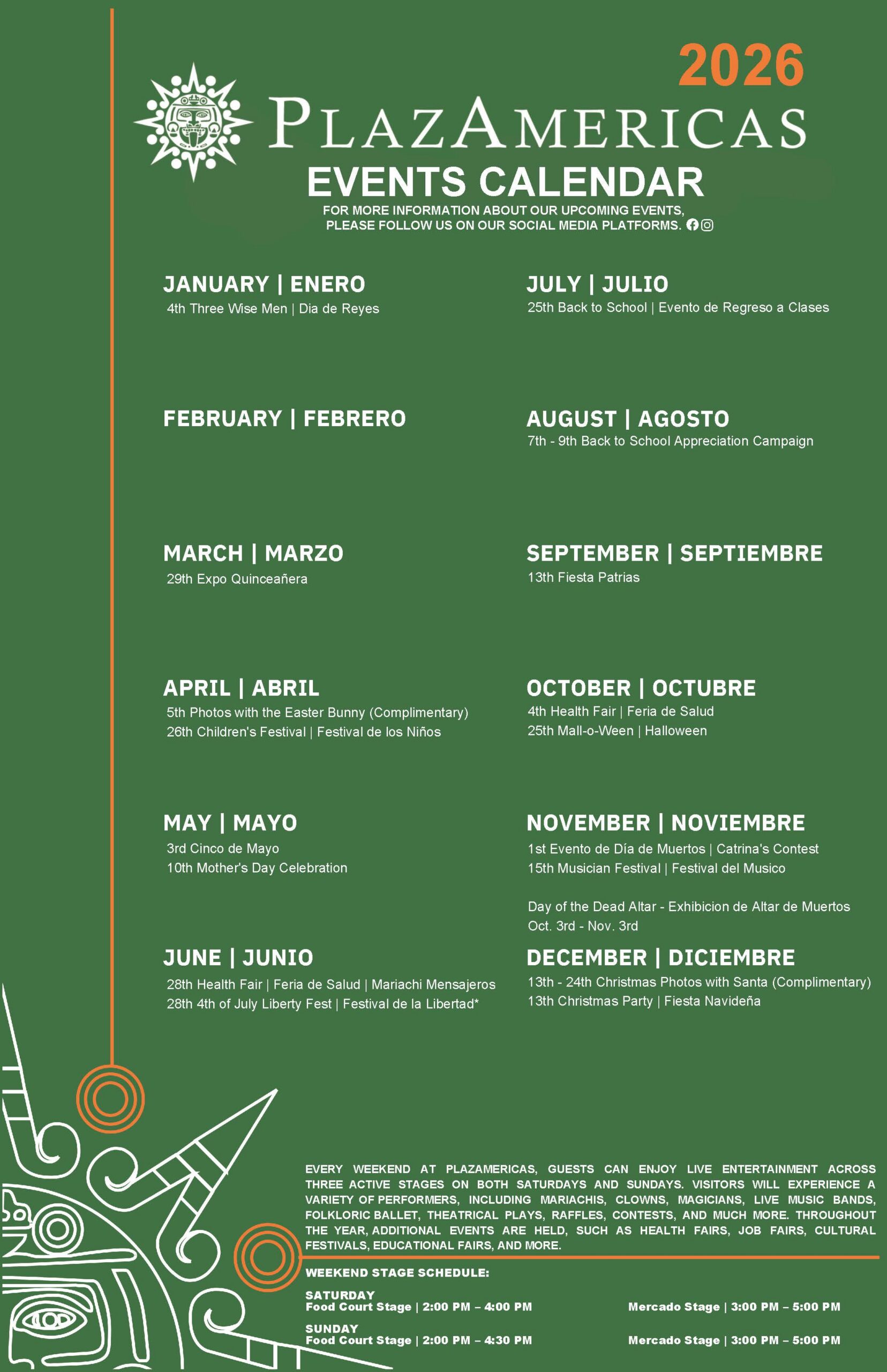 Holiday Schedule - Nov & Dec 2024